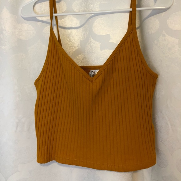 Yellow/Mustard H&M Crop Top - Picture 2 of 5